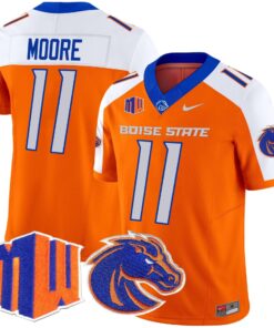 Kellen Moore Jersey 11 Boise State Broncos 2025 Vapor Stitched Orange Alternate ced5909f 3e3d 402a 9572 2e1b57349119