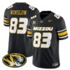 Kellen Winslow Jersey 83 Missouri Tigers 2025 Vapor Limited Stitched Black
