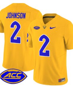 Alternative view of Kenny Johnson Jersey #2 Pittsburgh Panthers 2025 Limited Stitched