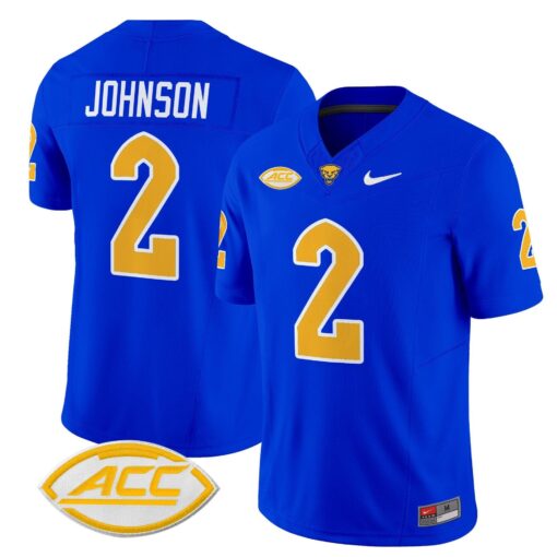 Kenny Johnson Jersey #2 Pittsburgh Panthers 2025 Limited Stitched - Image 5