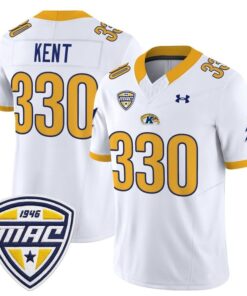 Alternative view of Kent Jersey #330 Kent State Golden Flashes 2025 Limited Stitched