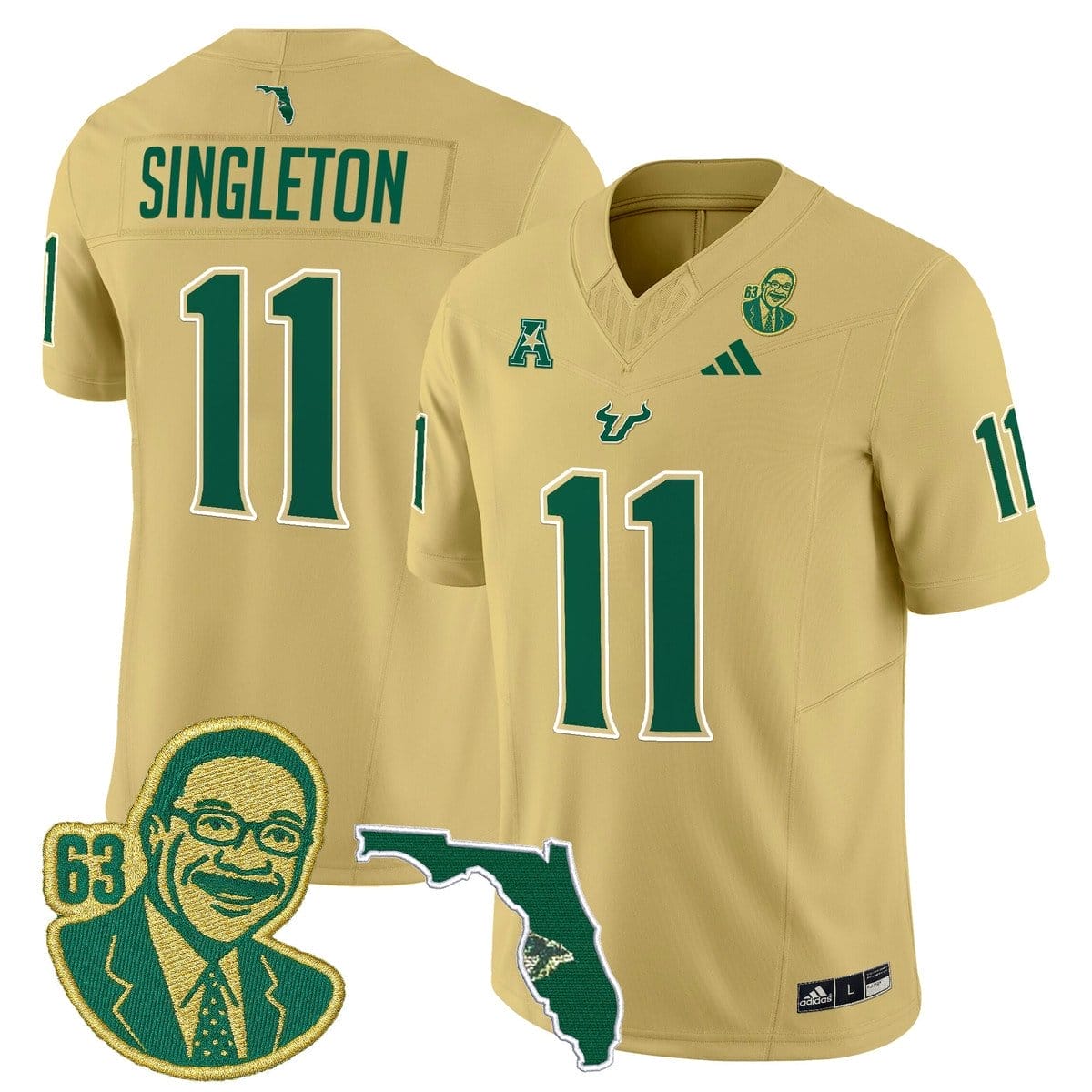 Keshaun Singleton Jersey #11 South Florida Bulls Lee Roy Selmon Legacy 4 Keshaun Singleton Jersey #11 South Florida Bulls Lee Roy Selmon Legacy - Image 4