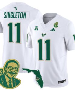 Alternative view of Keshaun Singleton Jersey #11 South Florida Bulls Lee Roy Selmon Legacy