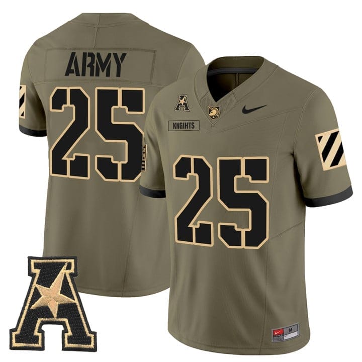 Knights Jersey #25 Army Black Knights 2025 Vapor Limited Stitched - Image 3