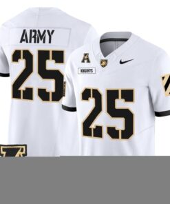 Knights Jersey 25 Army Black Knights 2025 Vapor Limited Stitched White