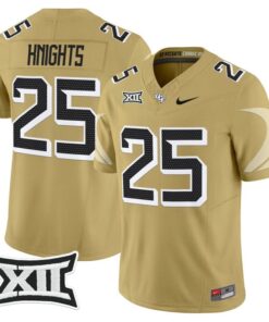 Knights Jersey 25 UCF Knights 2025 Vapor Limited Stitched Gold
