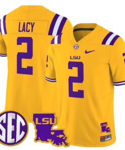 Kyren Lacy Jersey #2 LSU Tigers 2025 Louisiana Patch Stitched