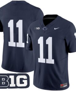 Alternative view of Kyron Hudson Jersey #11 No Name Penn State Nittany Lions 2025 Stitched