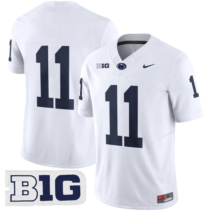 Kyron Hudson Jersey #11 No Name Penn State Nittany Lions 2025 Stitched