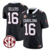 LaNorris Sellers Jersey 16 Carolina 1980 Throwback Rebrand 2026 Black