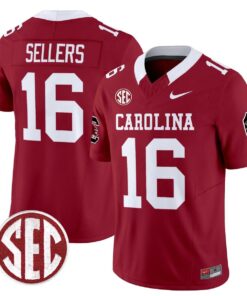 LaNorris Sellers Jersey 16 Carolina 1980 Throwback Rebrand 2026 Garnet