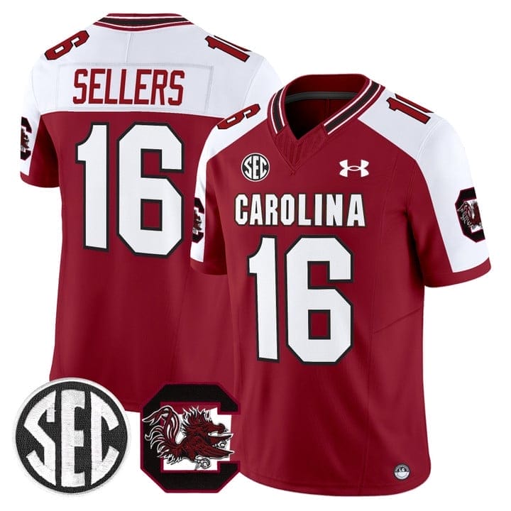LaNorris Sellers Jersey #16 South Carolina Gamecocks 2025 Stitched 4 LaNorris Sellers Jersey #16 South Carolina Gamecocks 2025 Stitched - Image 4