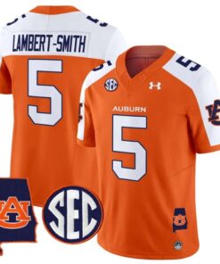 Lambert Smith Jersey 5 Auburn Tigers 2025 Alabama Patch Stitched Orange Alter