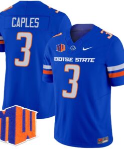 Latrell Caples Jersey 3 Boise State Broncos 2025 Vapor Stitched Royal