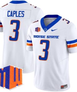 Alternative view of Latrell Caples Jersey #3 Boise State Broncos 2025 Vapor Stitched