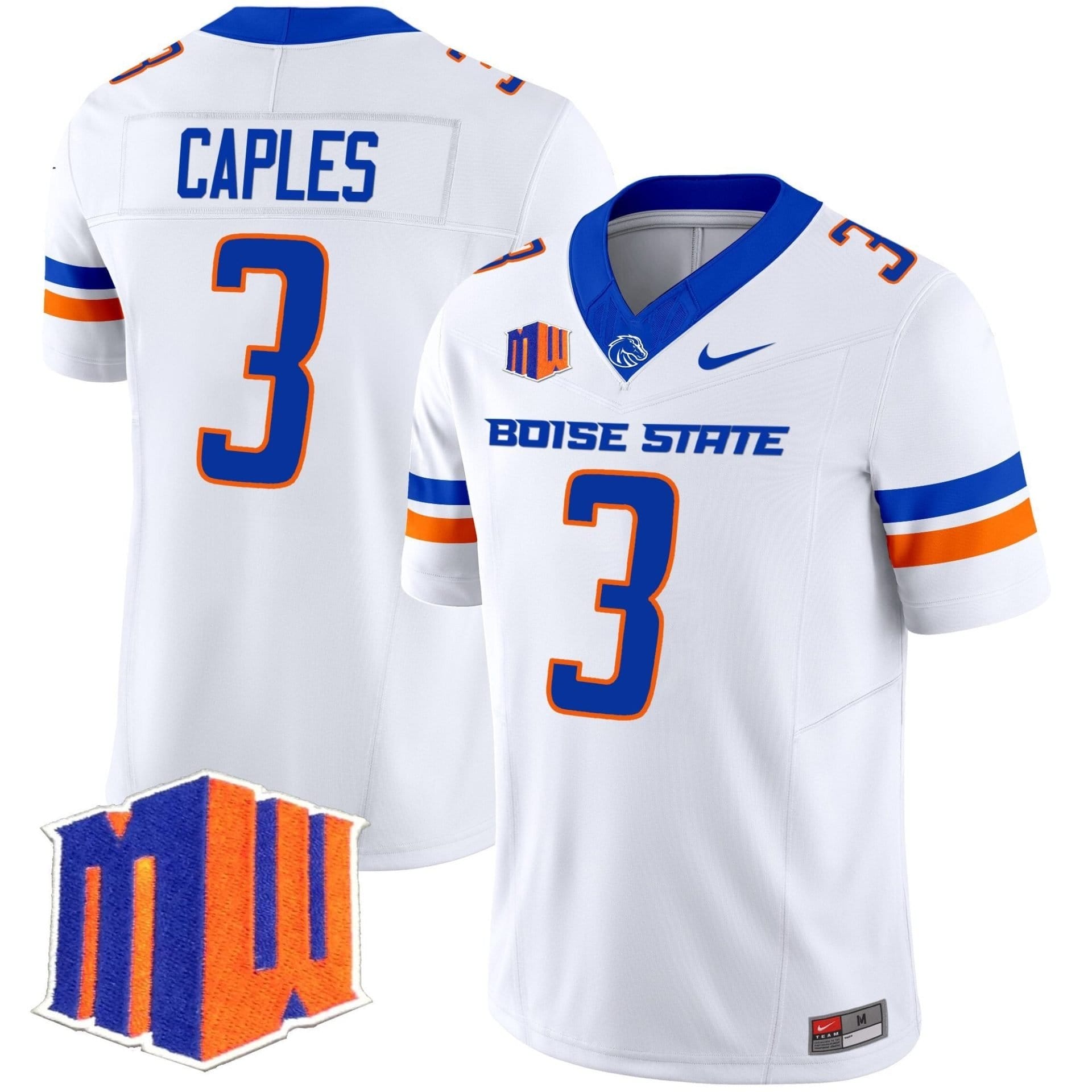 Latrell Caples Jersey #3 Boise State Broncos 2025 Vapor Stitched 2 Latrell Caples Jersey #3 Boise State Broncos 2025 Vapor Stitched - Image 2