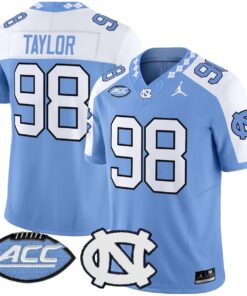 Lawrence Taylor Jersey 98 North Carolina Tar Heels 2025 Stitched Blue Alter
