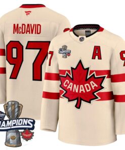 Men Canada 2025 4 Nations Face-Off Champions Jersey - All Stitched 48 Layer 1