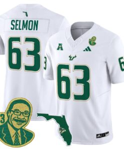 Alternative view of Quinton Flowers Jersey #9 South Florida Bulls Lee Roy Selmon Legacy Black Alter