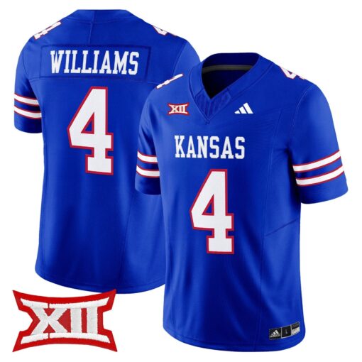 Leshon Williams Jersey #4 Kansas Jayhawks 2025 Vapor Limited Stitched - Image 5