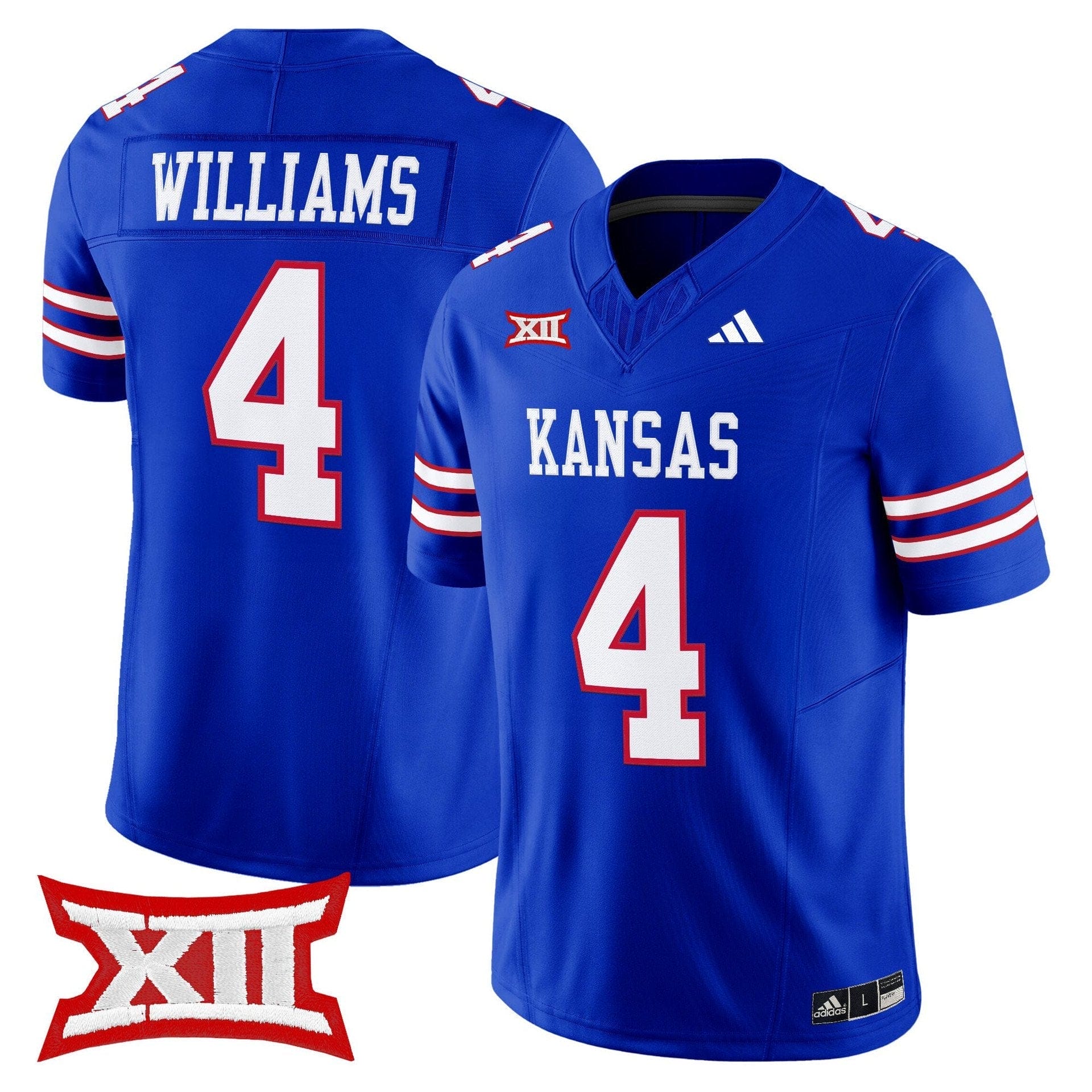 Leshon Williams Jersey #4 Kansas Jayhawks 2025 Vapor Limited Stitched - Image 5