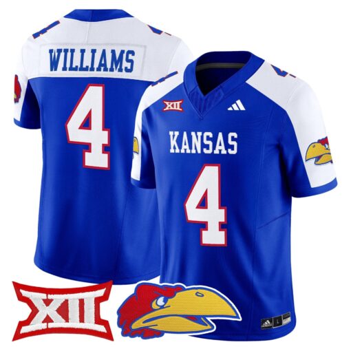Leshon Williams Jersey #4 Kansas Jayhawks 2025 Vapor Limited Stitched - Image 3