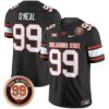 Leslie O neal Jersey 99 Oklahoma State Cowboys 2025 Leslie O neal Patch Black