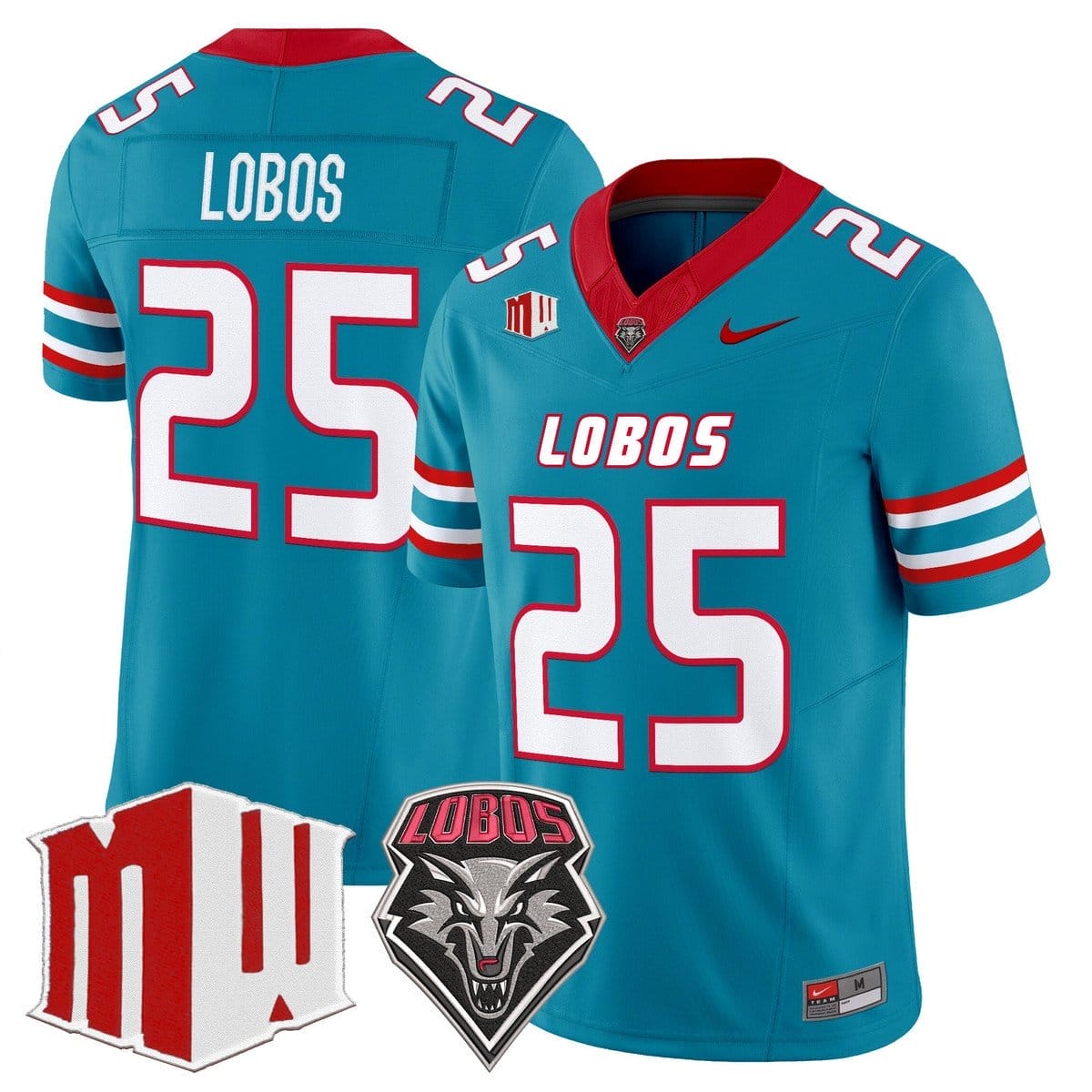 Lobos Jersey #25 New Mexico Lobos 2025 Vapor Limited Stitched
