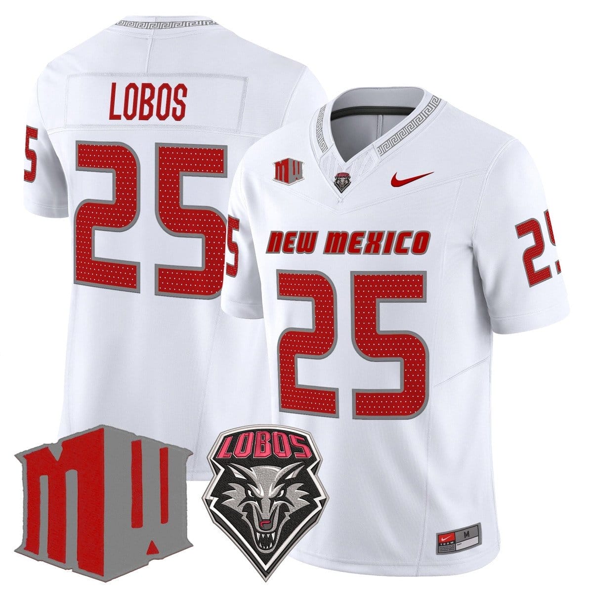 Lobos Jersey #25 New Mexico Lobos 2025 Vapor Limited Stitched - Image 2