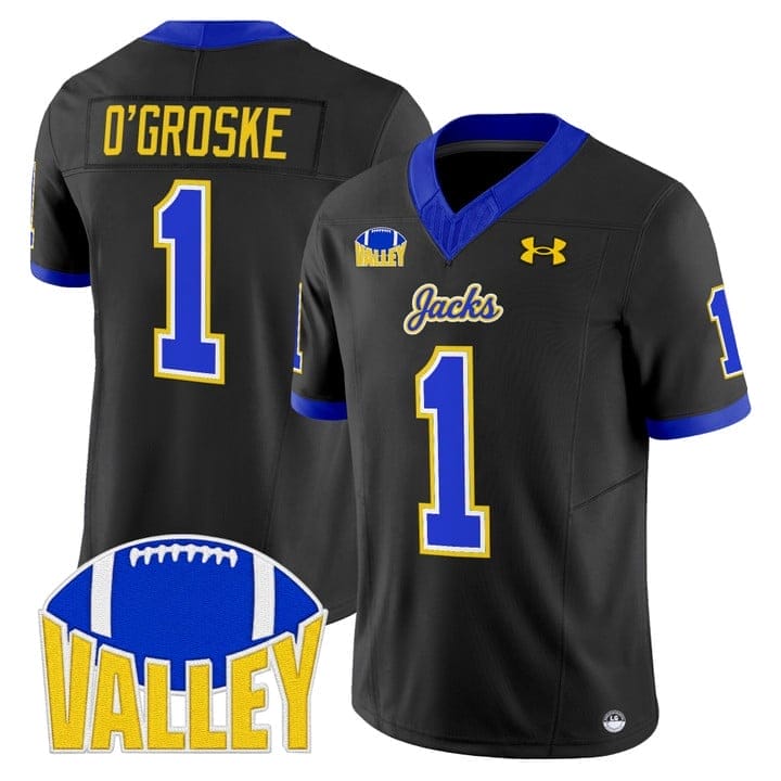 Lofton O'Groske Jersey #1 South Dakota State Jackrabbits 2025 Stitched