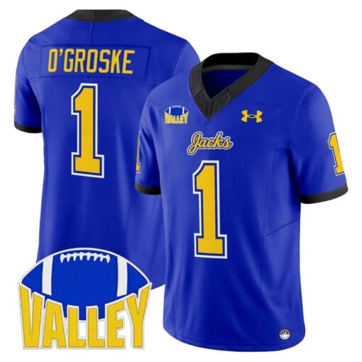 Lofton O'Groske Jersey #1 South Dakota State Jackrabbits 2025 Stitched - Image 4