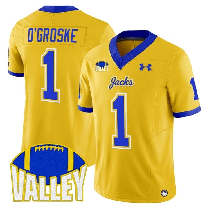 Lofton O'Groske Jersey #1 South Dakota State Jackrabbits 2025 Stitched - Image 5