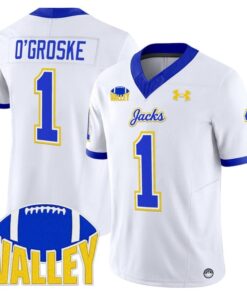 Alternative view of Lofton O'Groske Jersey #1 South Dakota State Jackrabbits 2025 Stitched