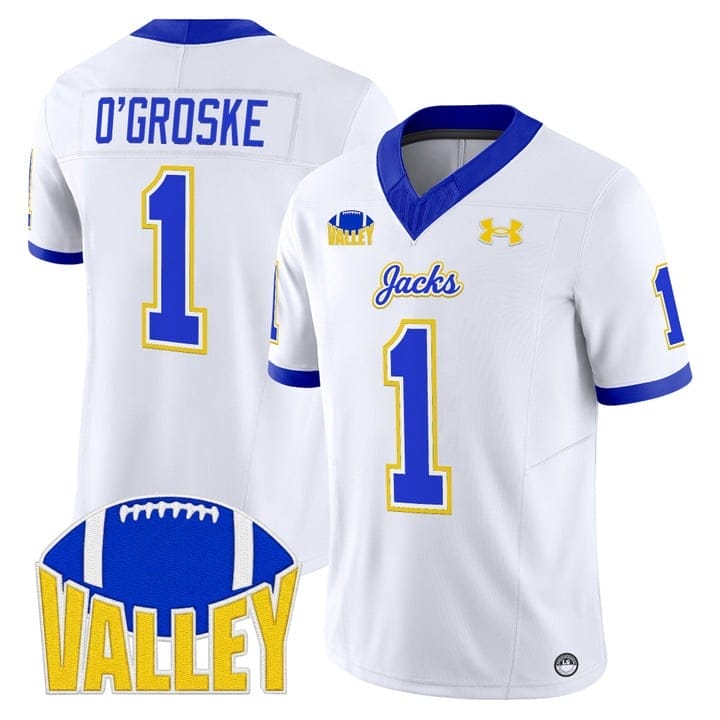 Lofton O'Groske Jersey #1 South Dakota State Jackrabbits 2025 Stitched - Image 2