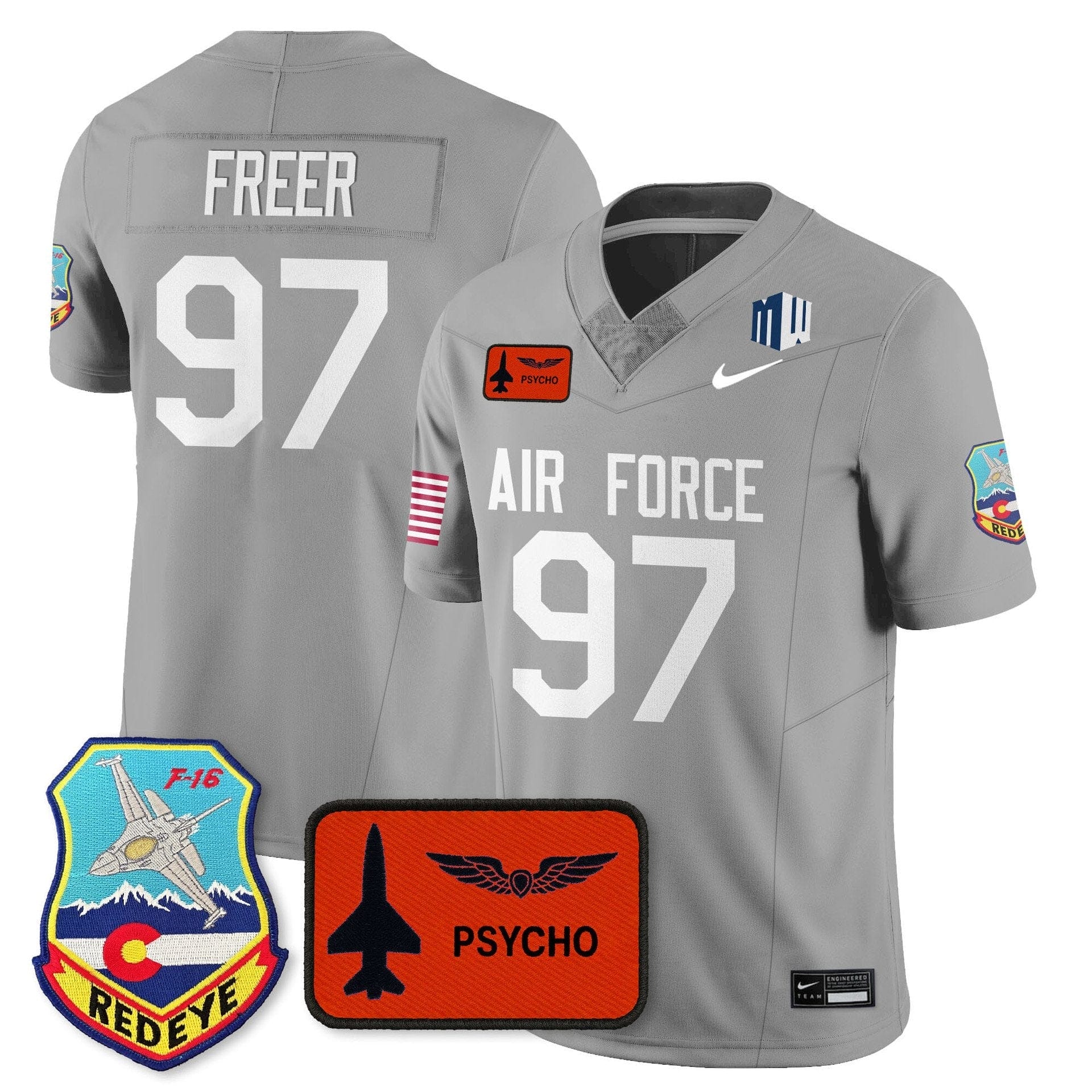 Luke Freer Jersey #97 Air Force 2025 Honor F-16 Stitched - Image 3