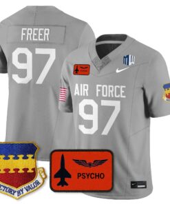 Luke Freer Jersey #97 Air Force 2025 Honor F-16 Stitched