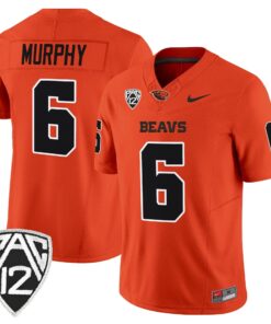 Maalik Murphy Jersey 6 Oregon State Beavers 2025 Limited Stitched Orange