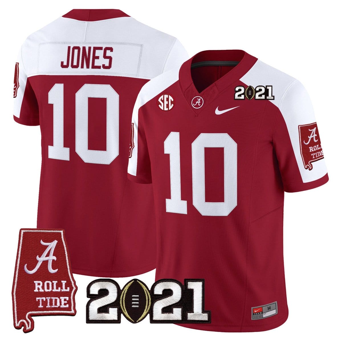 Mac Jones Jersey #10 Alabama 2021 CFP Championship Alabama Map 4 Mac Jones Jersey #10 Alabama 2021 CFP Championship Alabama Map - Image 4