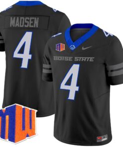 Maddux Madsen Jersey #4 Boise State Broncos 2025 Vapor Stitched