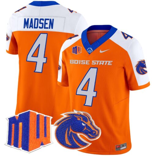 Maddux Madsen Jersey #4 Boise State Broncos 2025 Vapor Stitched - Image 3