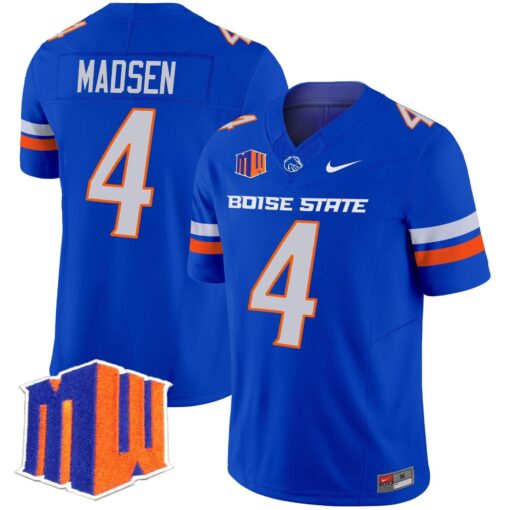 Maddux Madsen Jersey #4 Boise State Broncos 2025 Vapor Stitched - Image 5