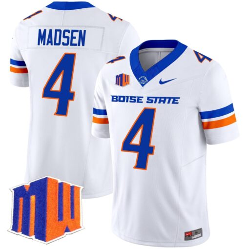 Maddux Madsen Jersey #4 Boise State Broncos 2025 Vapor Stitched - Image 2
