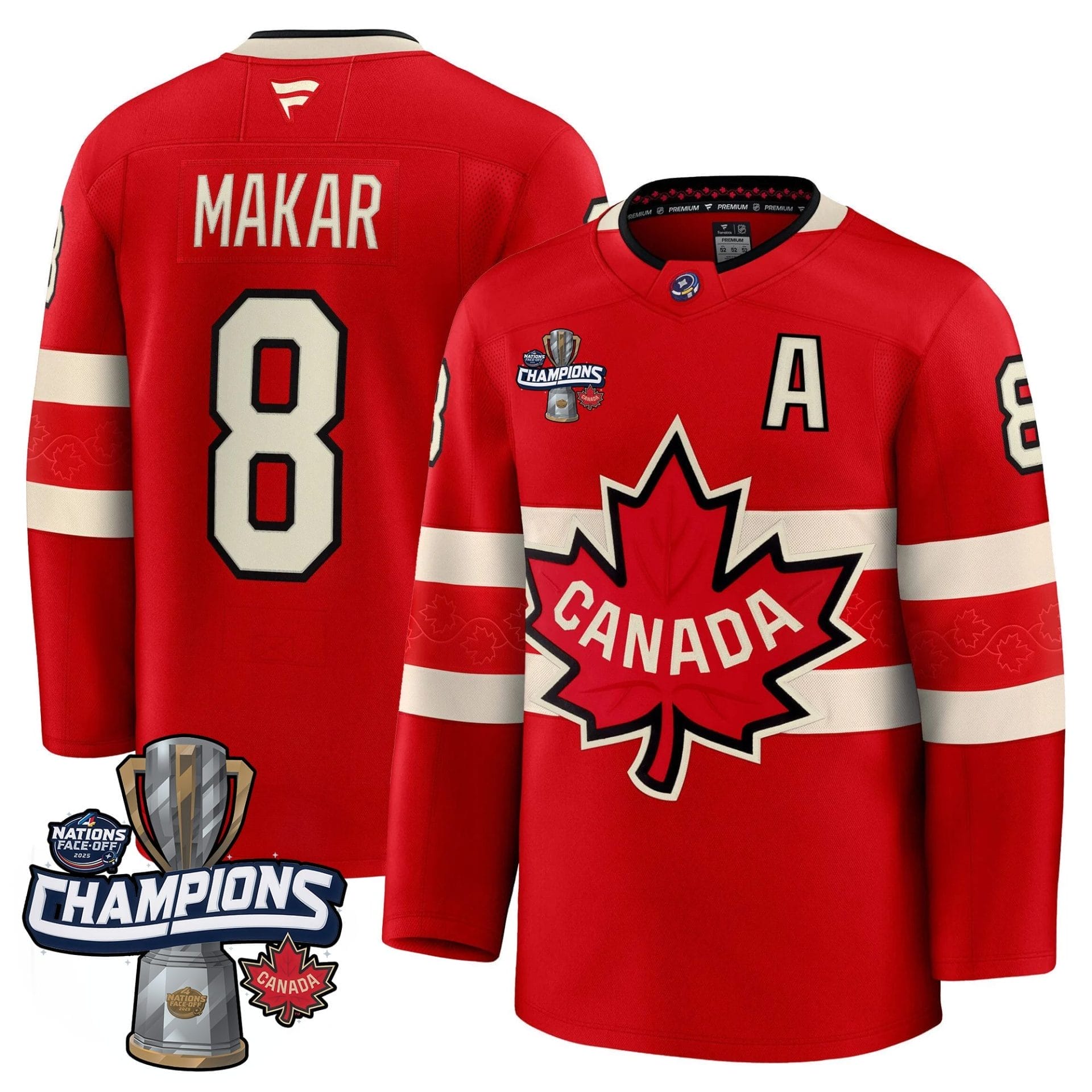 Men Canada 2025 4 Nations Face-Off Champions Jersey - All Stitched 27 Men Canada 2025 4 Nations Face-Off Champions Jersey - All Stitched - Image 27