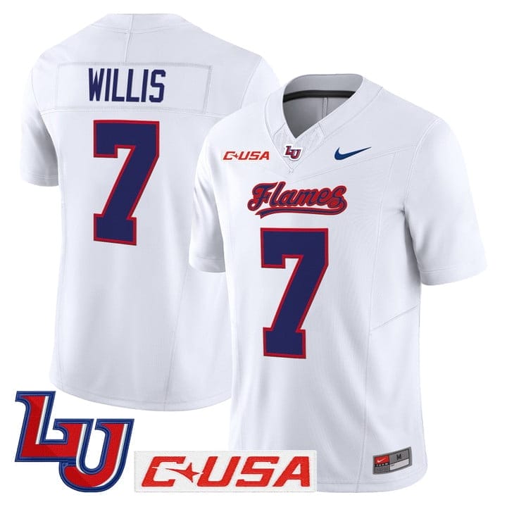 Malik Willis Jersey #7 Liberty Flames 2025 Vapor Limited Stitched