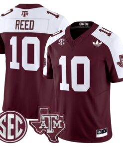 Marcel Reed Jersey 10 Texas A M Aggies 2025 Vapor V2 Stitched Maroon Alter