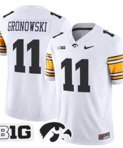 Alternative view of Mark Gronowski Jersey #11 Iowa Hawkeyes 2025 Limited Stitched