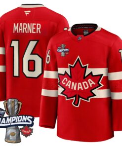 Men Canada 2025 4 Nations Face-Off Champions Jersey - All Stitched 56 Marner