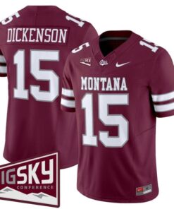 Dave Dickenson Jersey #15 Montana Grizzlies 2025 Vapor Stitched Black Alter 8 Maroon 87690ecf 4469 4c4f a6d5 518b7673e9cc