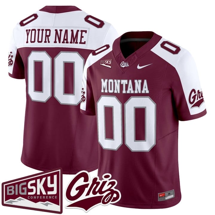 Custom Montana Grizzlies Jersey Name, Number 2025 Vapor Stitched Black Alter 3 Custom Montana Grizzlies Jersey Name, Number 2025 Vapor Stitched Black Alter - Image 3