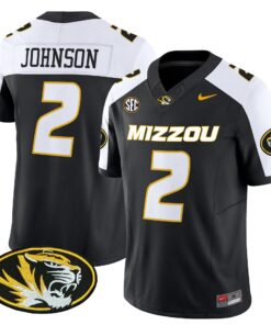 Marquis Johnson Jersey 2 Missouri Tigers 2025 Vapor Limited Stitched Black Alter